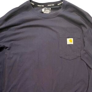 Carhartt Navy Long Sleeve Tee